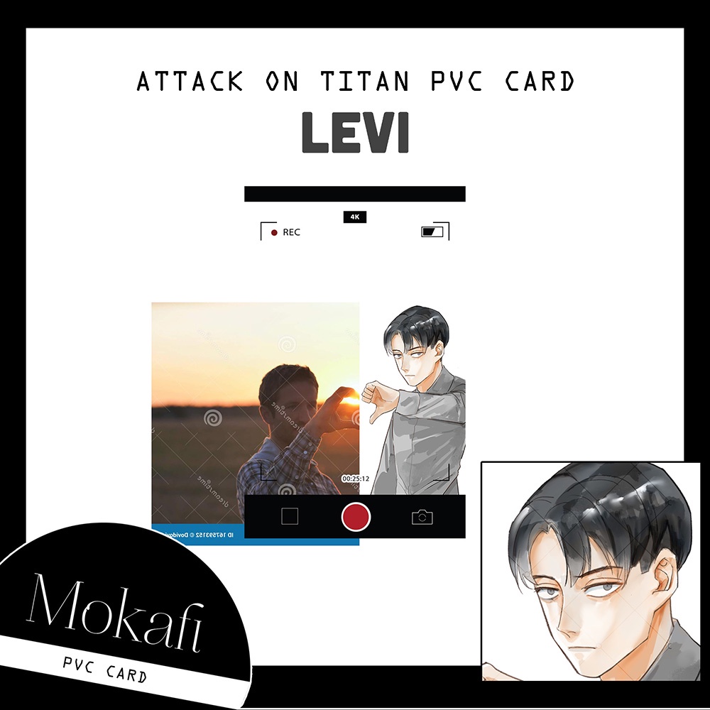 PVC Card trong in hình nhân vật Attack on Titan