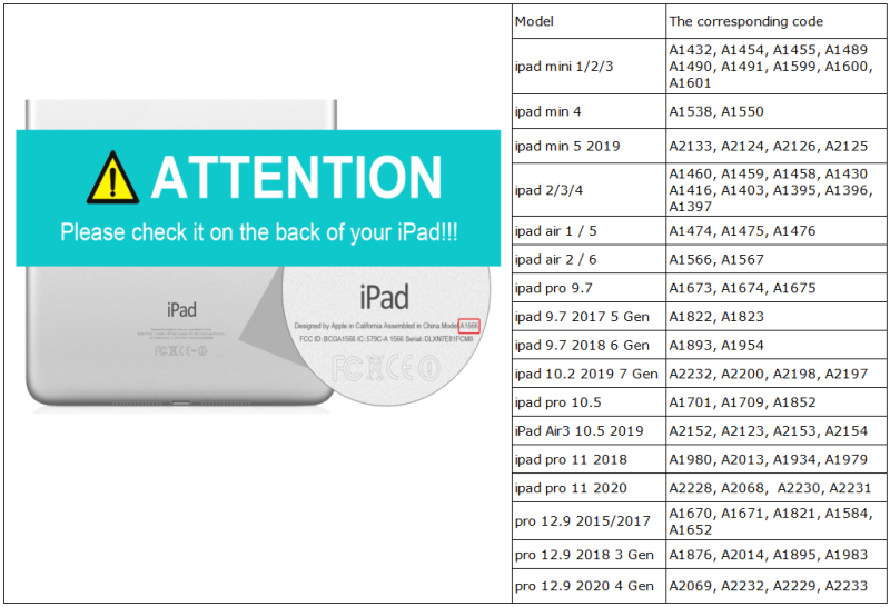 Bao da điện thoại nắp lật trong suốt kèm viết cho iPad Pro 11 12.9 2020 5th 6th 9.7 7th 10.2 2019 3 pro 10.5 inch Mini5