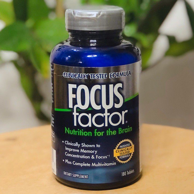Bổ não Focus Factor Nutrition for the Brain 180v, tăng cường trí não, tập trung