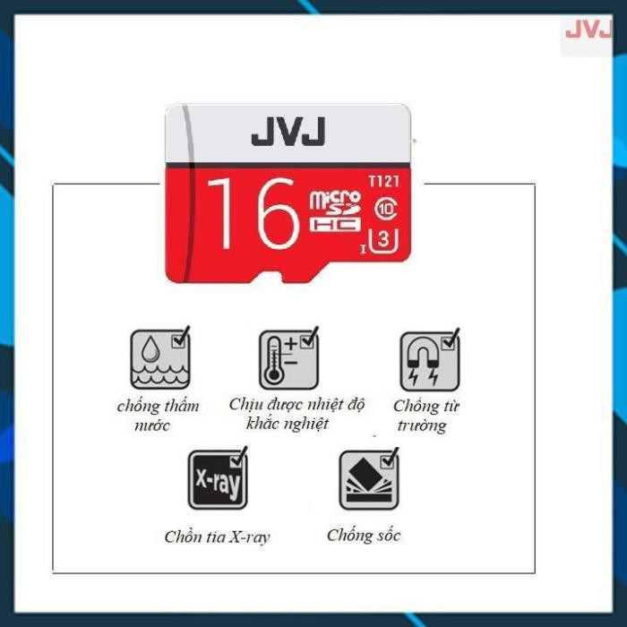 KỊCH SÀN Thẻ nhớ 16Gb JVJ Pro U3 Class 10 - Chuyên dụng dành cho CAMERA