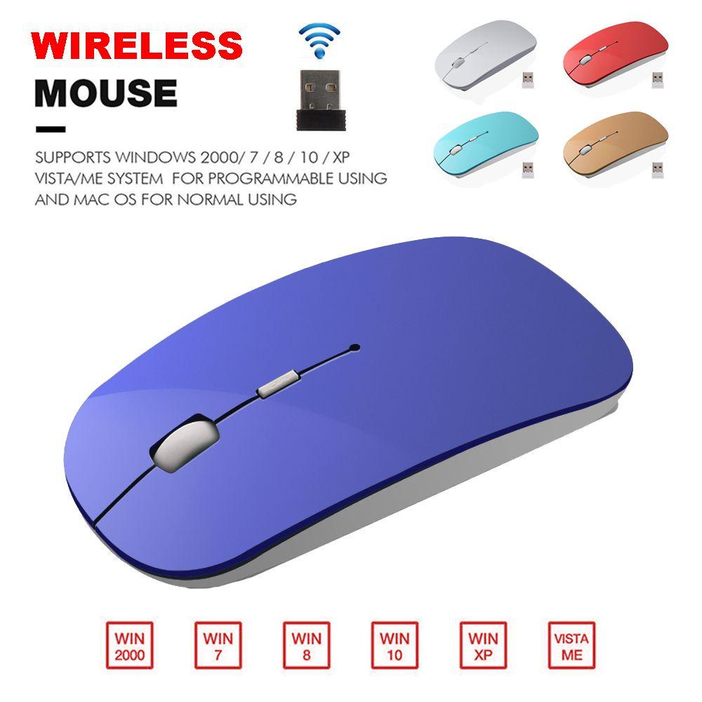 CHOOKEY Chuột Không Dây 2.4GHz Siêu Mỏng Cho PC Laptop