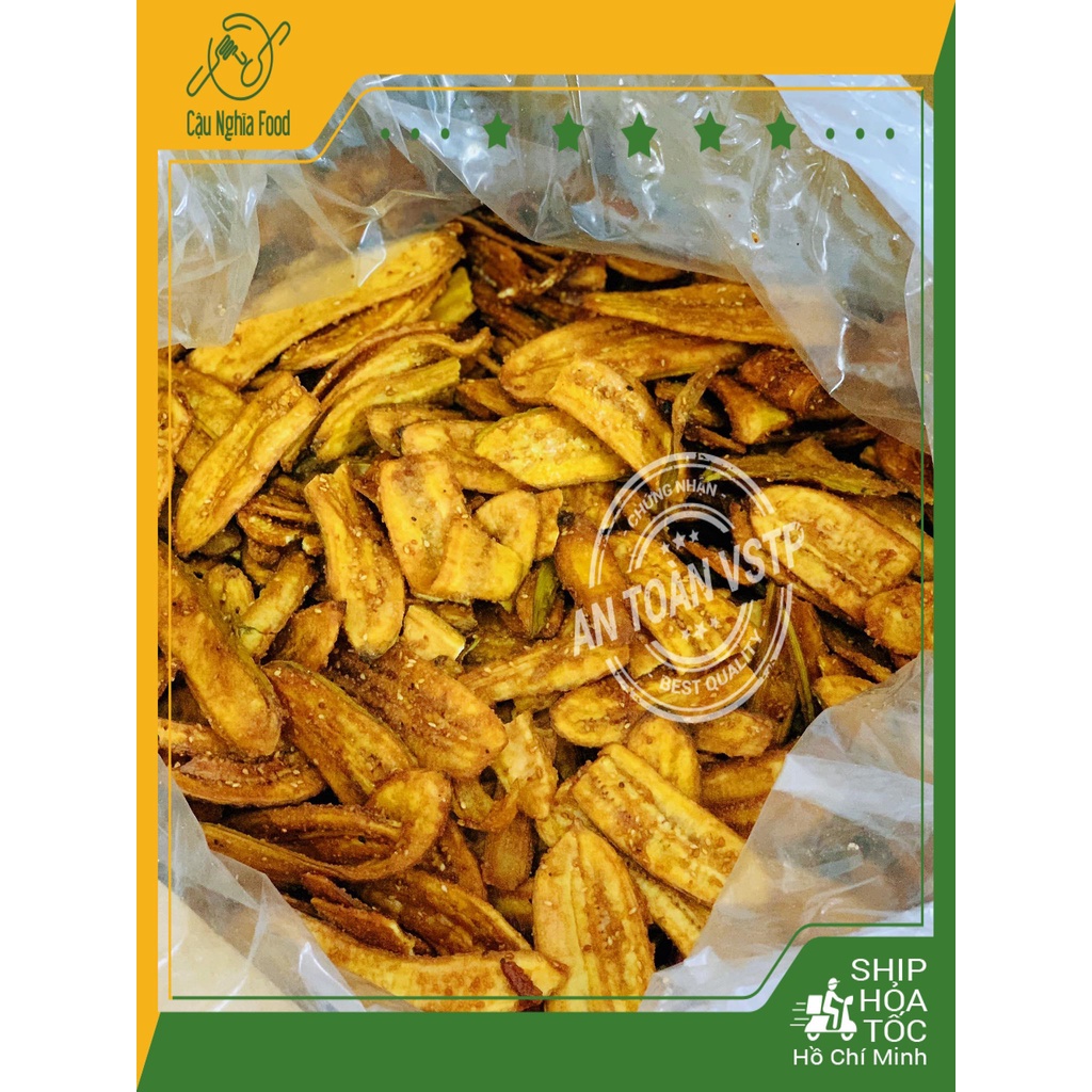 500gram Chuối Sấy Mè Giòn Rụm ( Freeship đơn hàng từ 50k ) Sẵn HCM