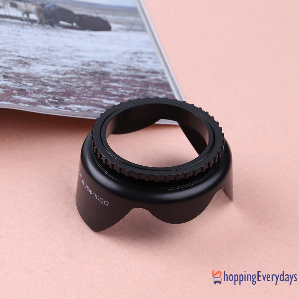 【sv】 Professional Flower Shape Screw Mount Lens Hood for Nikon Cannon Sony