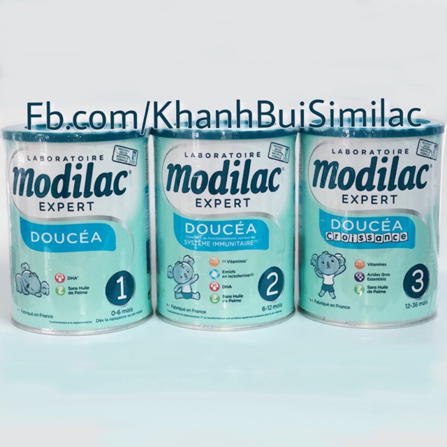 Sữa bột Modilac 1,2,3 800g