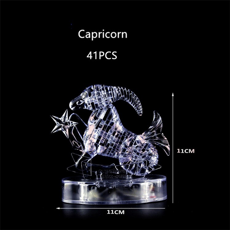 Bộ Xếp Hình 12 Cung Hoàng Đạo 3D Có Đèn Flash Cho Bé