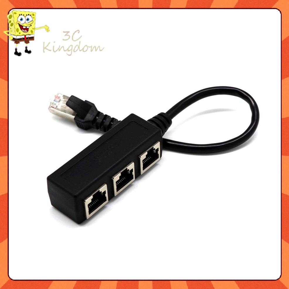 Cáp Chia Cổng Mạng Lan Rj45 1 Male Sang 2 / 3 Female | BigBuy360 - bigbuy360.vn
