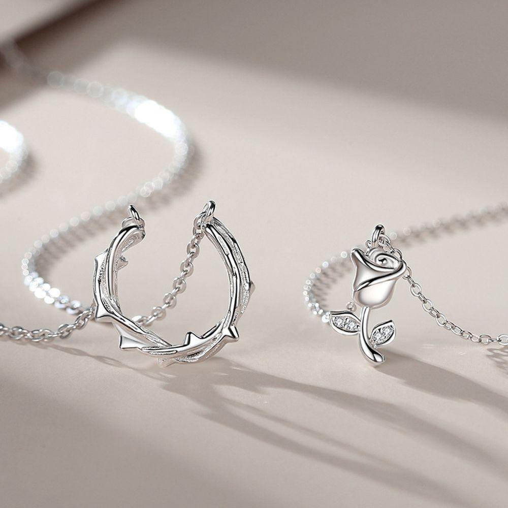 Dây Chuyền Cặp Bằng Đồng Kiểu Hàn Quốc Dễ Thương