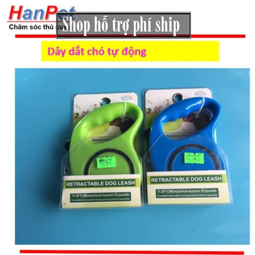 Hỗ trợ Ship- Dây dắt chó mèo tự động - Hàng công ty - (sunzin 372)