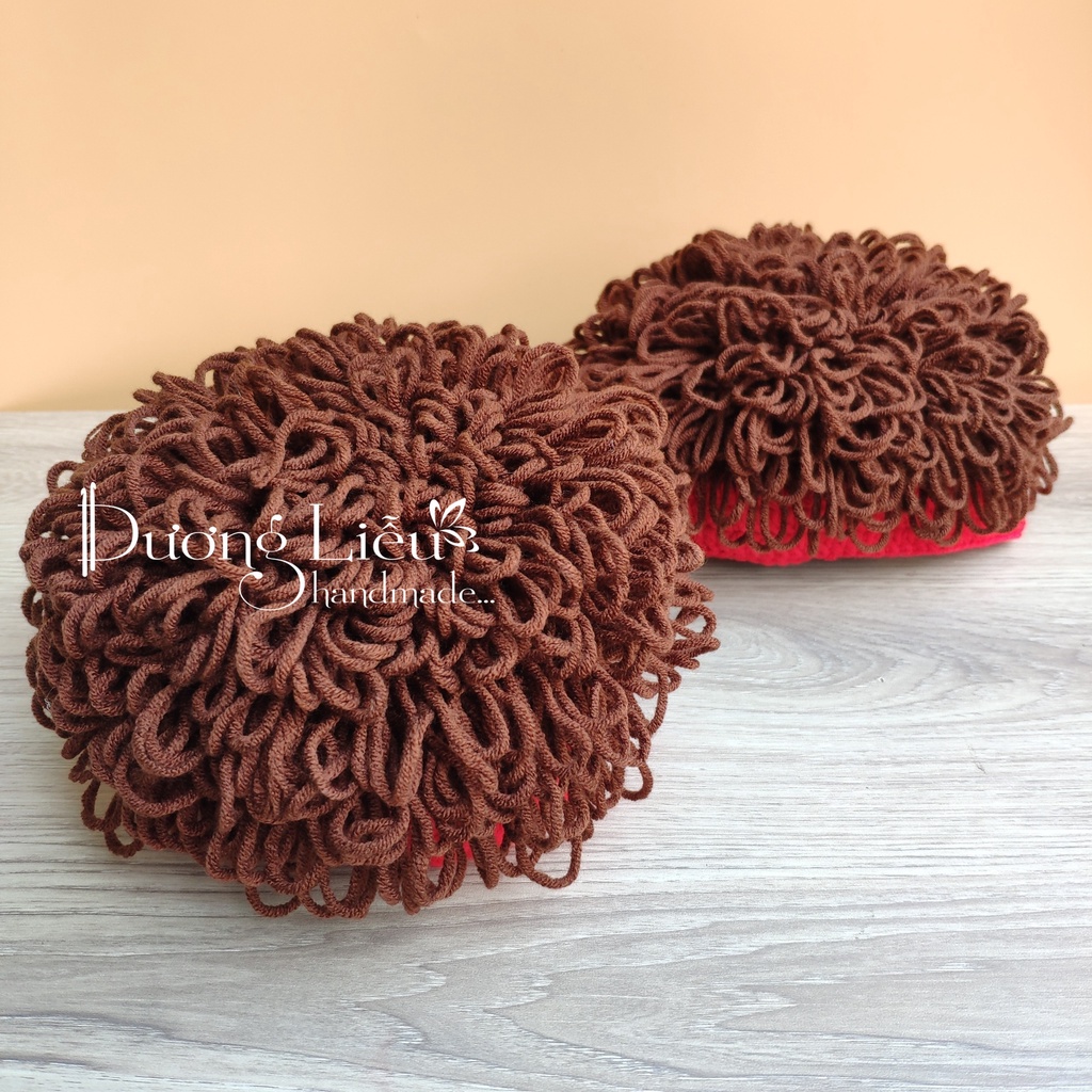 Nón Len Tóc Xù Phong Cách Hàn Quốc Cho Bé