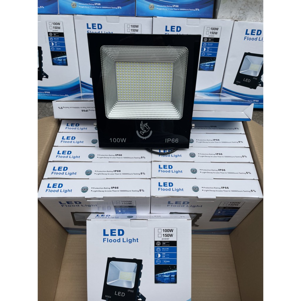 Đèn pha LED 100W  ip66 chiếu sáng ngoài trời, sử dụng điện lưới 220v, tiện dụng phù hợp với nhiều đối tượng khách hàng