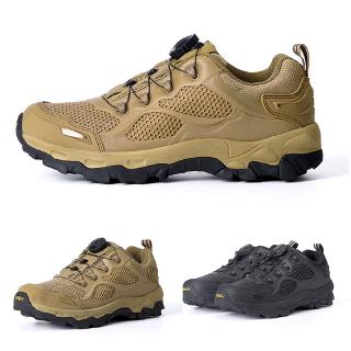 Outdoor Training Tactical Automatic Lacing System Breathable Hiking Boots