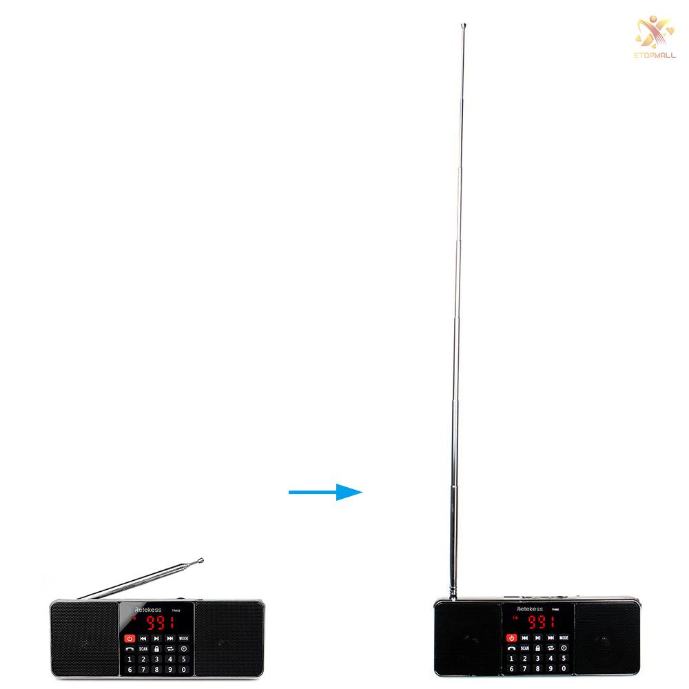 Radio Kỹ Thuật Số Tr602 Fm / Am Mp3 Hỗ Trợ Thẻ Nhớ Tf Và Phụ Kiện