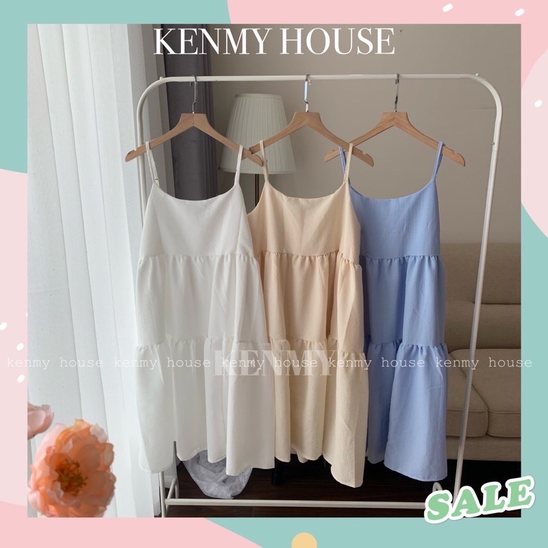 Đầm hai dây babydoll xinh 🍀