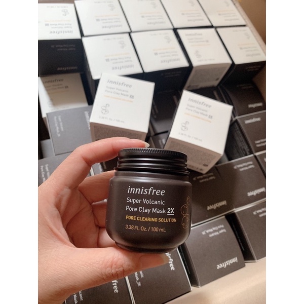 Mặt Nạ Đất Sét Innisfree - Siêu mặt nạ chăm sóc lỗ chân lông innisfree Super Volcanic Pore Clay Mask 2X 100ml