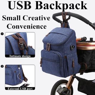 Set 2 Ba Lô Chống Thấm Nước Có Cổng Sạc Usb