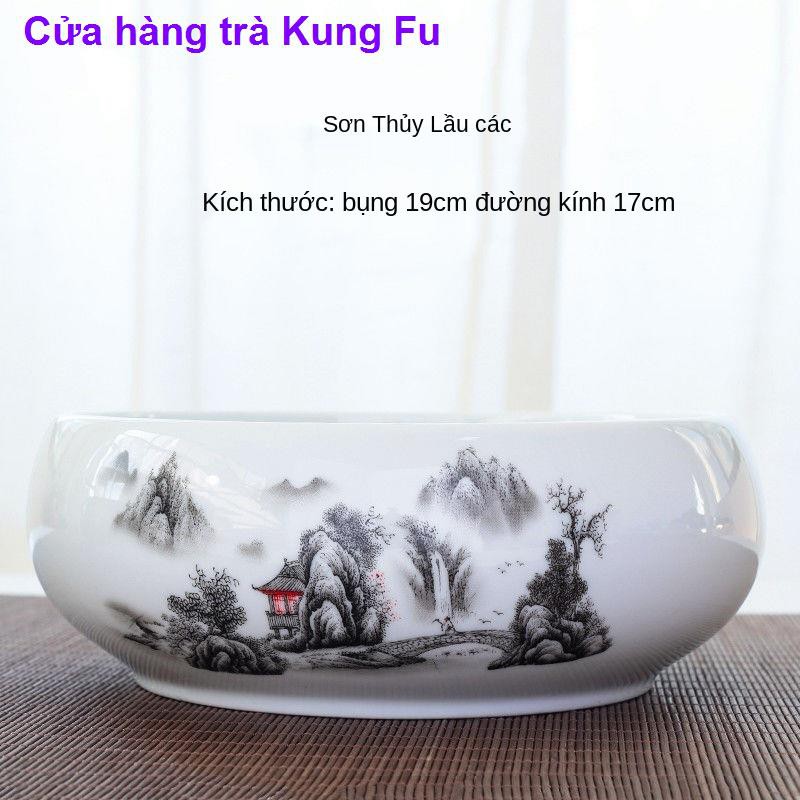 Ice Crack Large Tea Basin bút rửa bát nước trà Kung Fu Bộ không phù hợp thủy canh chậu hoa gốm sứ bán buôn