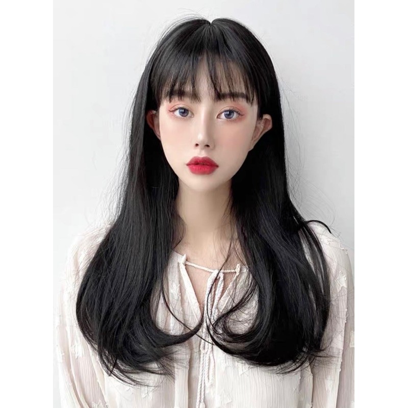 Tóc Giả Nguyên Đầu Cúp Bầu 45cm Qs160