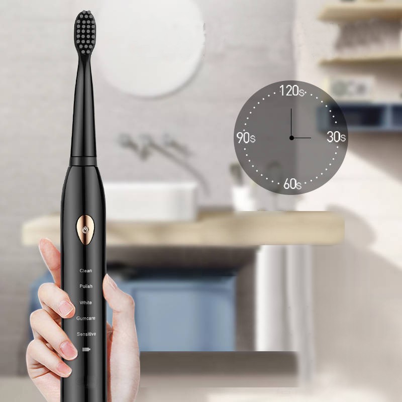 Bàn chải đánh răng điện chính hãng SONIC ELECTRIC TOOTHBRUSH - Hàng chính hãng bảo hành 1 năm - Tặng 3 đầu chải thay thế