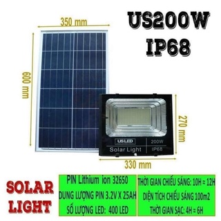 Đèn năng lượng mặt trời 200w usled