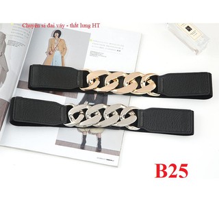 Đai váy belt phối xích 3cm B25