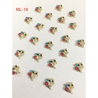Charm đá gắn móng , charm hình thiên nga