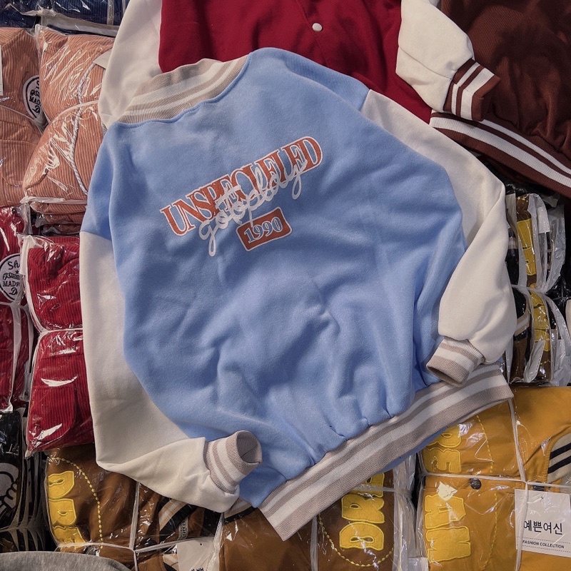 Áo Khoác Nữ Dáng Lửng Croptop Chất Nỉ Ngoại Cao Cấp in Chữ IN_Vải Loại 1 Không Xù Lông_Phom Chuẩn 63Kg Mang Đẹp