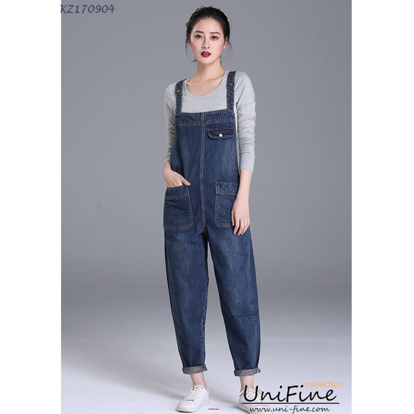 Quần yếm jean nữ chất lượng tốt mặc thoải mái - KZ170904 | BigBuy360 - bigbuy360.vn