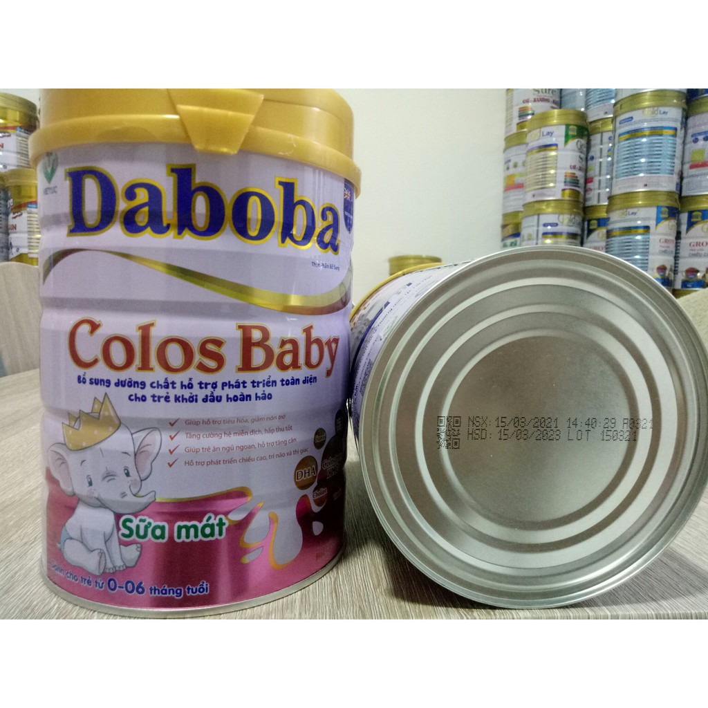 Sữa non dành cho trẻ 0-6 tháng Daboba colos baby 900g - Ngừa táo bón, giảm nôn trở, miễn dịch khỏe