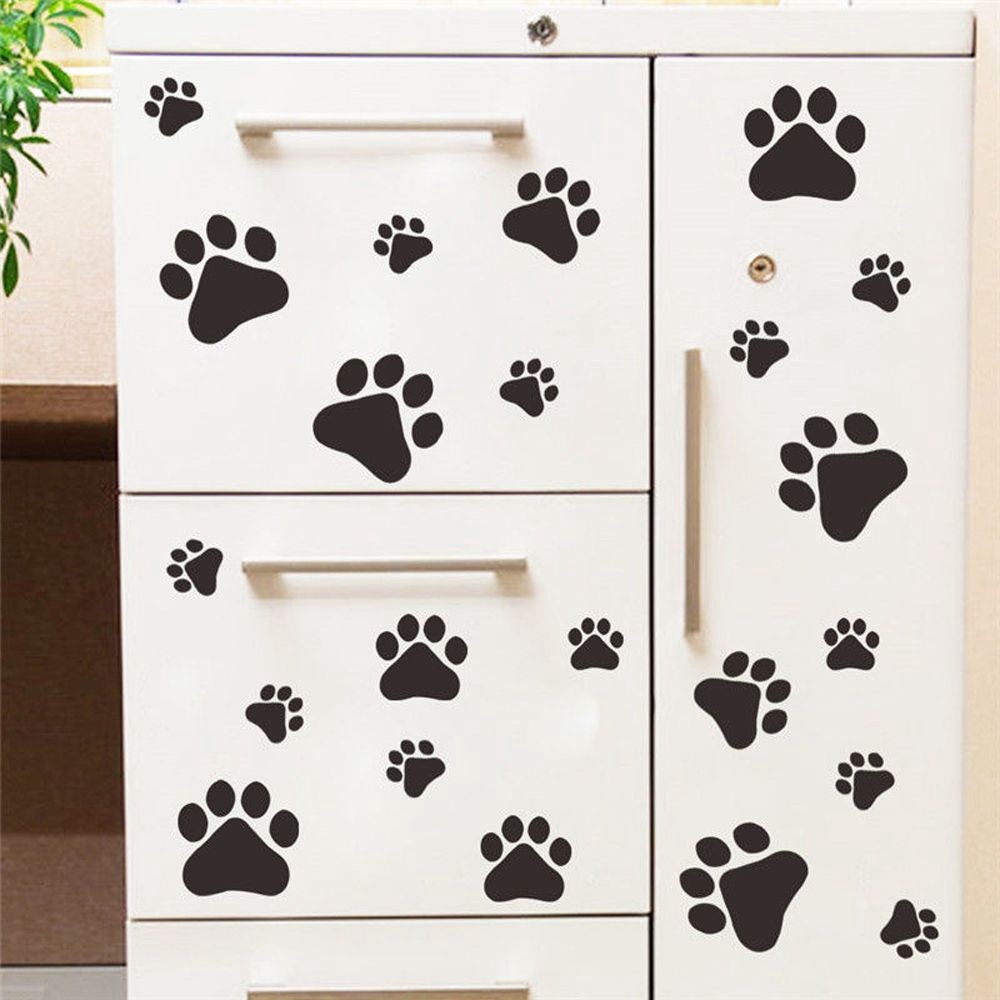 Bộ 22 miếng sticker dán trang trí tủ lạnh hình chó mèo