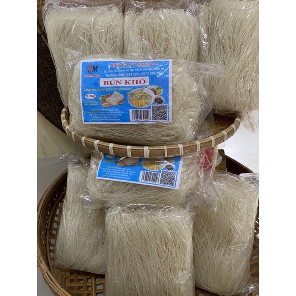 Bún gạo khô Đặc biệt gói 500g dai, dẻo không có hoá chất tẩy trắng