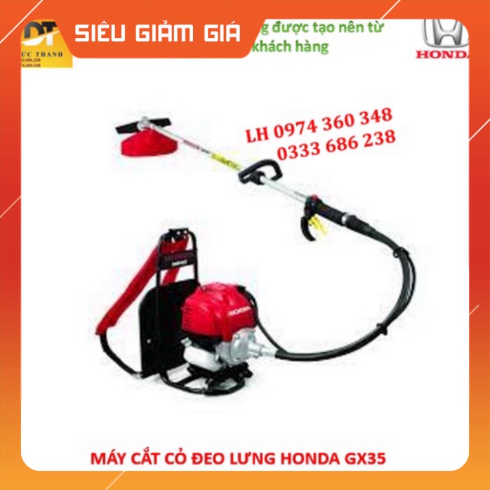 Cam kết Chính hãng Máy cắt cỏ đeo lưng cần mềm HONDA GX35 Nhập khẩu Thái Lan. Bảo hành 12 Tháng