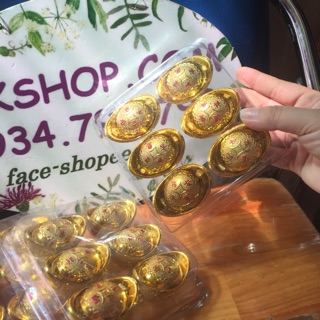 Vỉ 06 thỏi vàng 3x6cm size nhỏ nhất