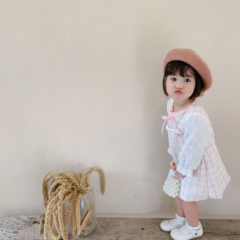 Váy dạ tweed công chúa cho bé
