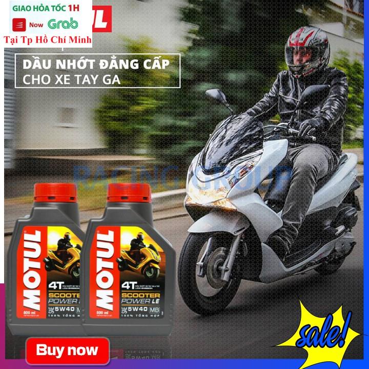 Nhớt Máy Motul Scooter Power Le 5W40 0.8L - Nhớt Pháp Chính Hãng Dùng Cho Xe Ga