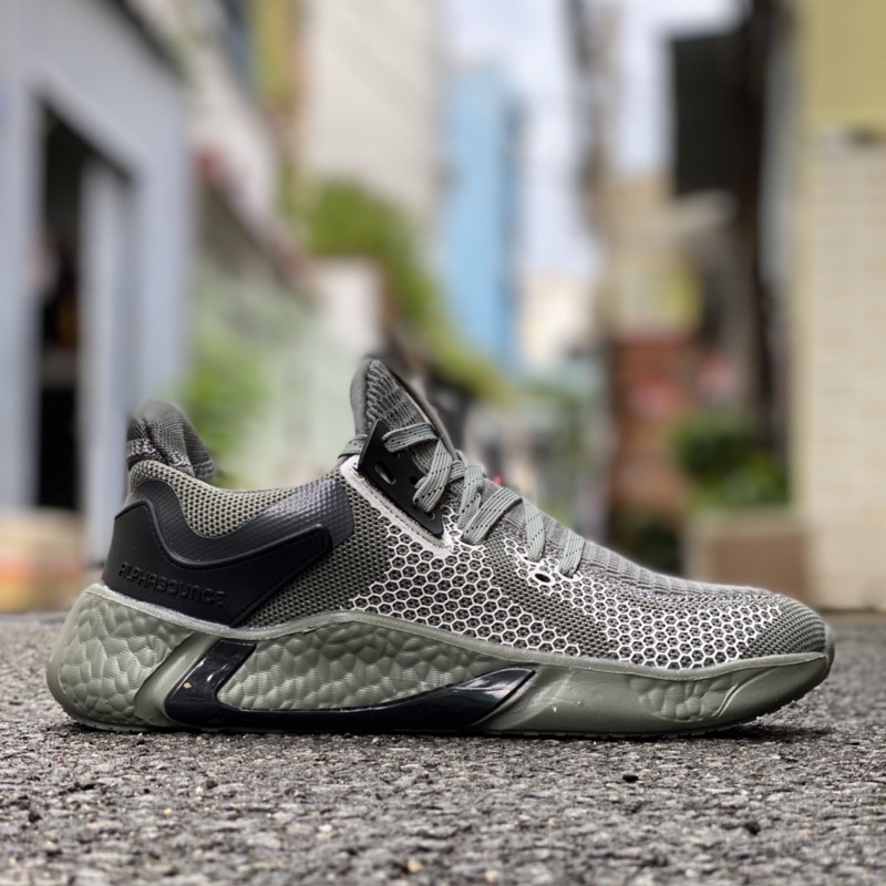 [fullbox, hình thật] Giày alphabounce xanh rêu nam