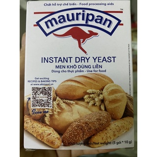 MEN KHÔ LÀM BÁNH gói 5g (hộp 5 gói )