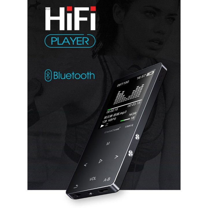 [Mã ELHACE giảm 4% đơn 300K] [BẢO HÀNH 1 ĐỔI 1] MÁY NGHE NHẠC LOSSLESS BLUETOOTH UNISCOM T580 8GB