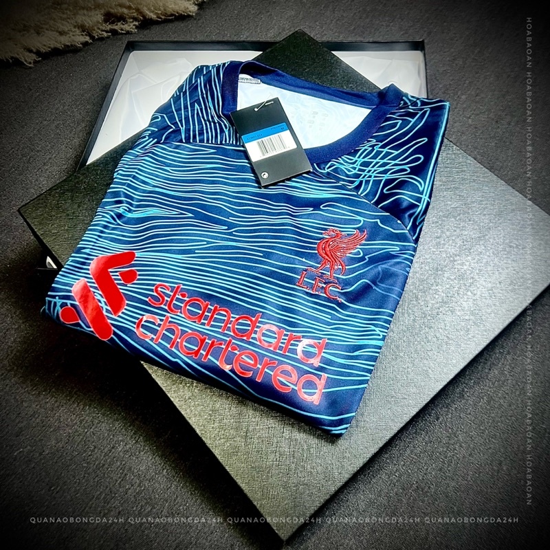 Bộ quần áo đá banh CLB Liverpool màu xanh than mùa 22-23 hàng cao cấp