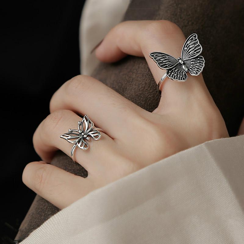 Retro Style Butterfly Forefinger Ring