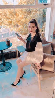 Áo babydoll buộc eo ( kèm video - ảnh thật )