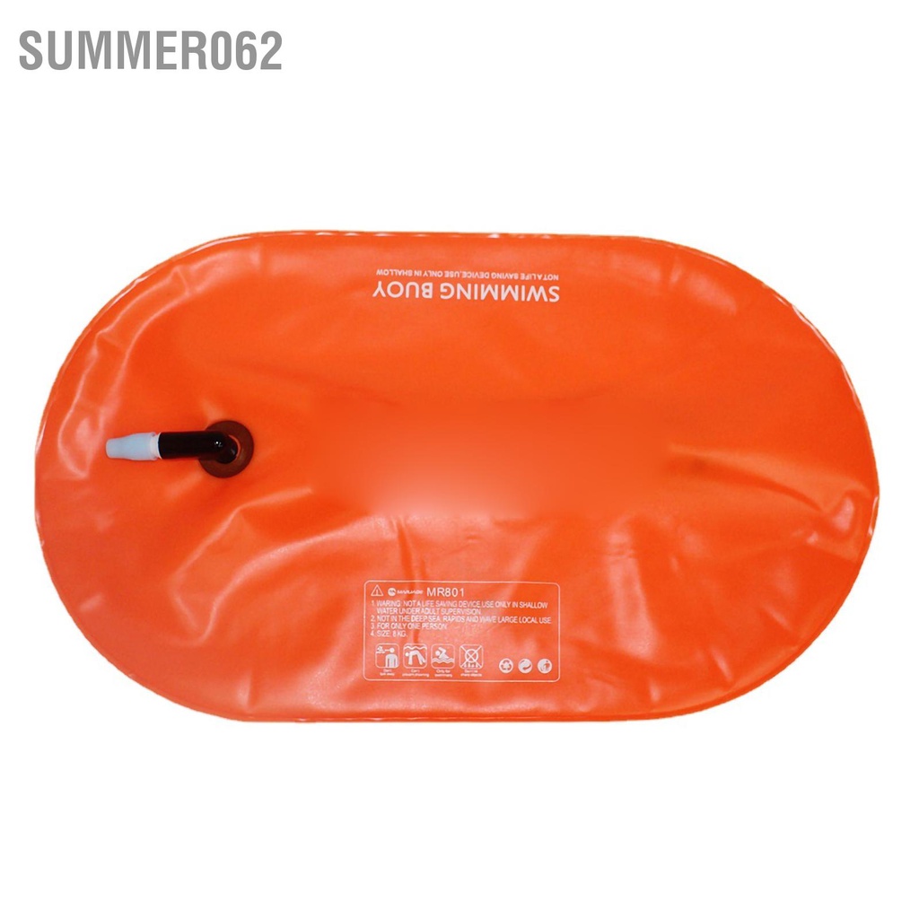 Summer062 Phao bơi Bơi phao bong bóng cao có thể nhìn thấy an toàn kéo theo dây đai thắt lưng để chèo thuyền kayak Câu cá bè với ống thở