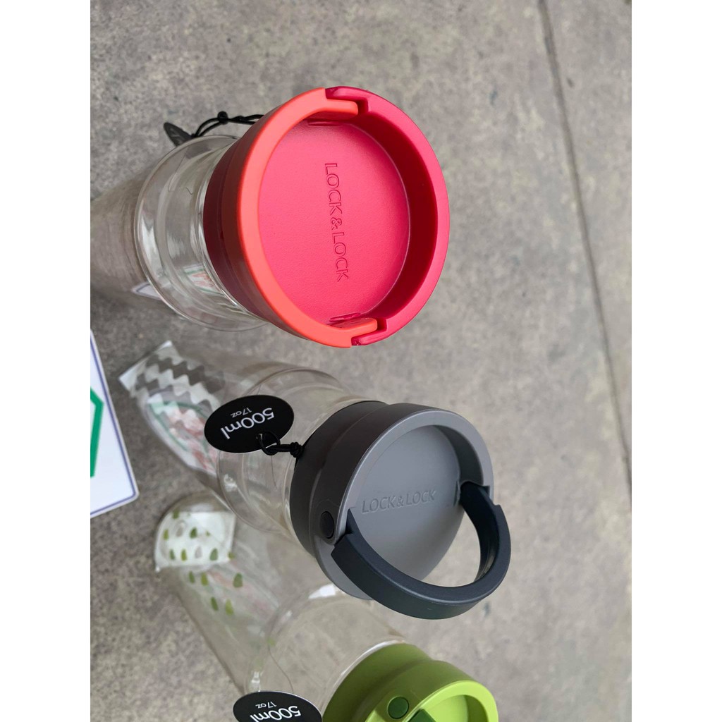 Bình nước nhựa Tritan cao cấp có quai xách 500ml LocknLock ABF692