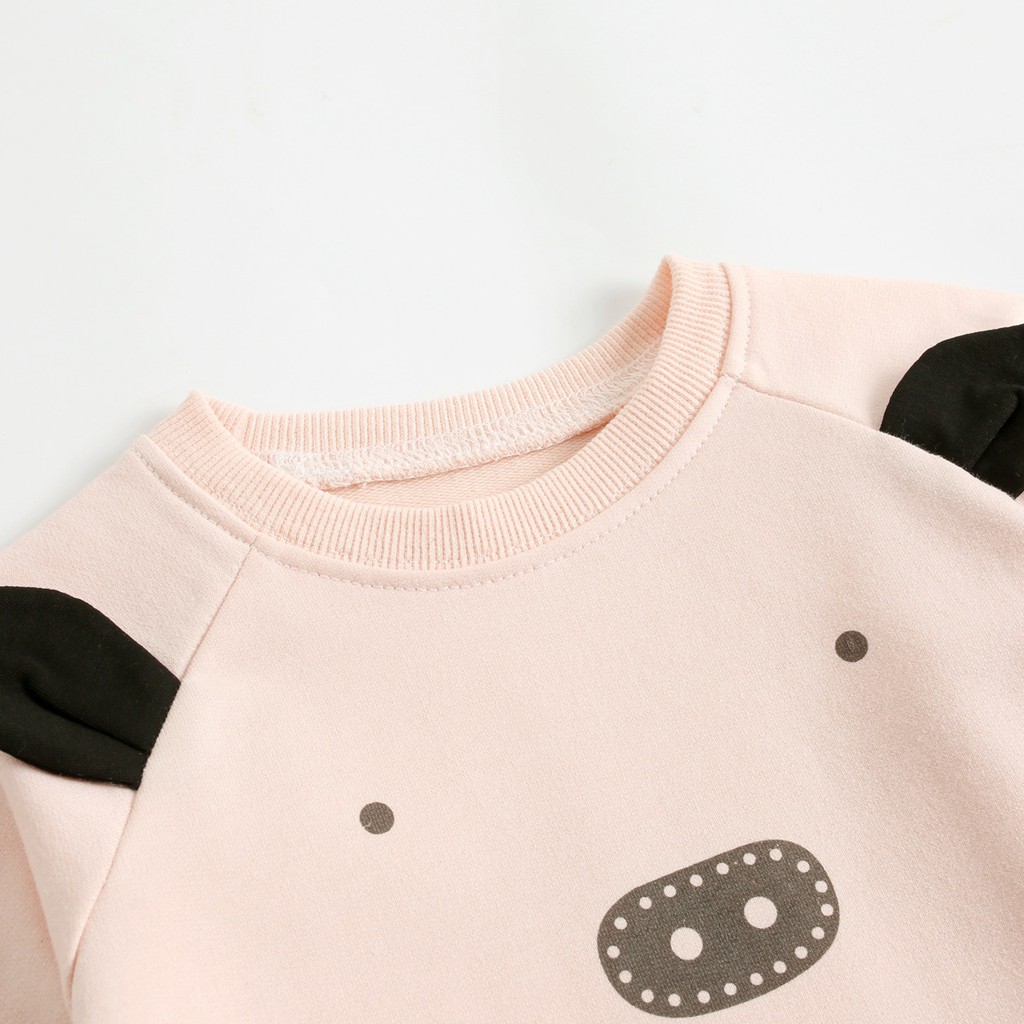 Set Trang Phục Sanlutoz Dài Tay Thời Trang Mùa Thu Họa Tiết Động Vật Cho Bé