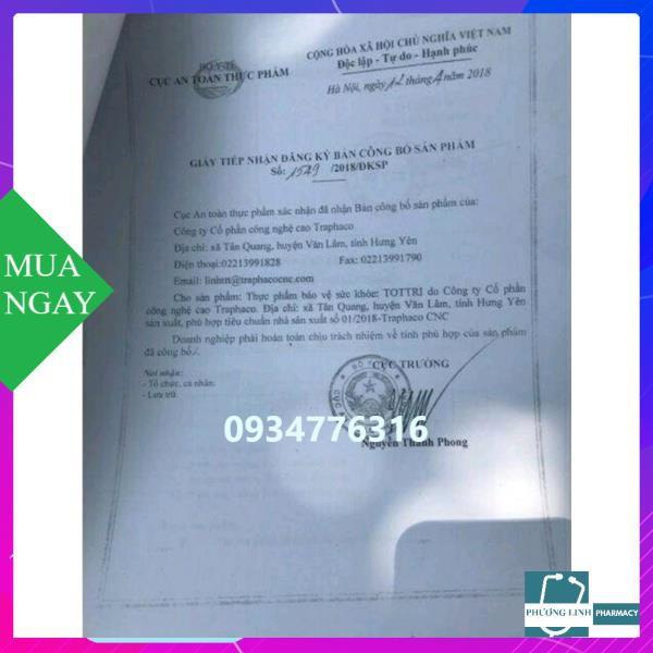 TOTTRI Trapaco Hộp 15 gói * 5 g hoàn cứng