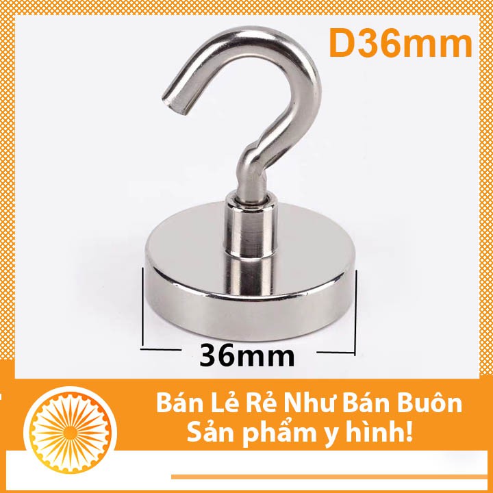 Nam châm móc treo nhiều kích thước chịu lực lên tới 50KG
