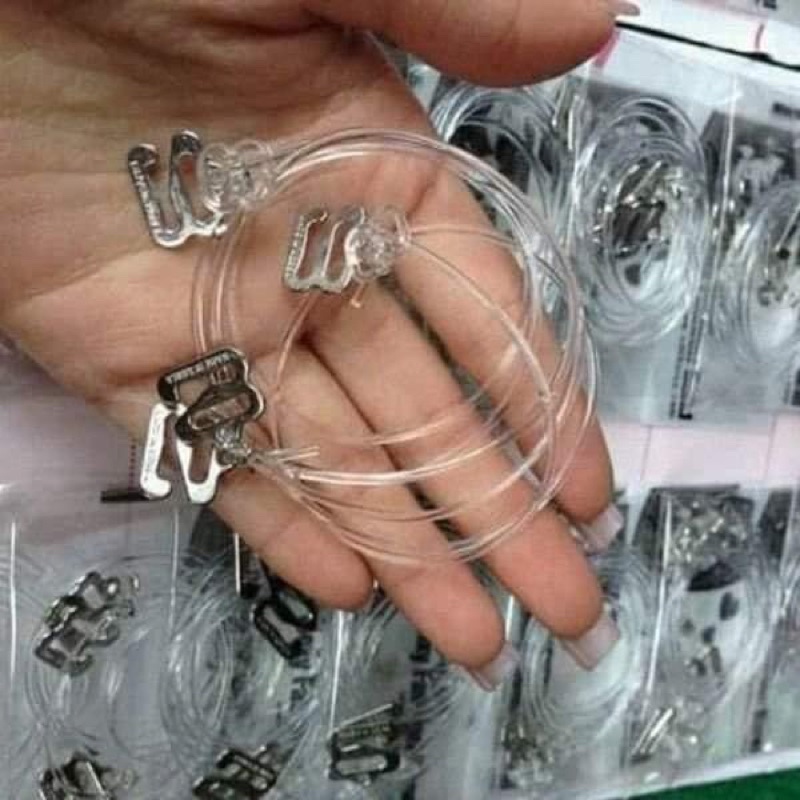 COMBO 10 ĐÔI DÂY ÁO CON TRONG SUỐT