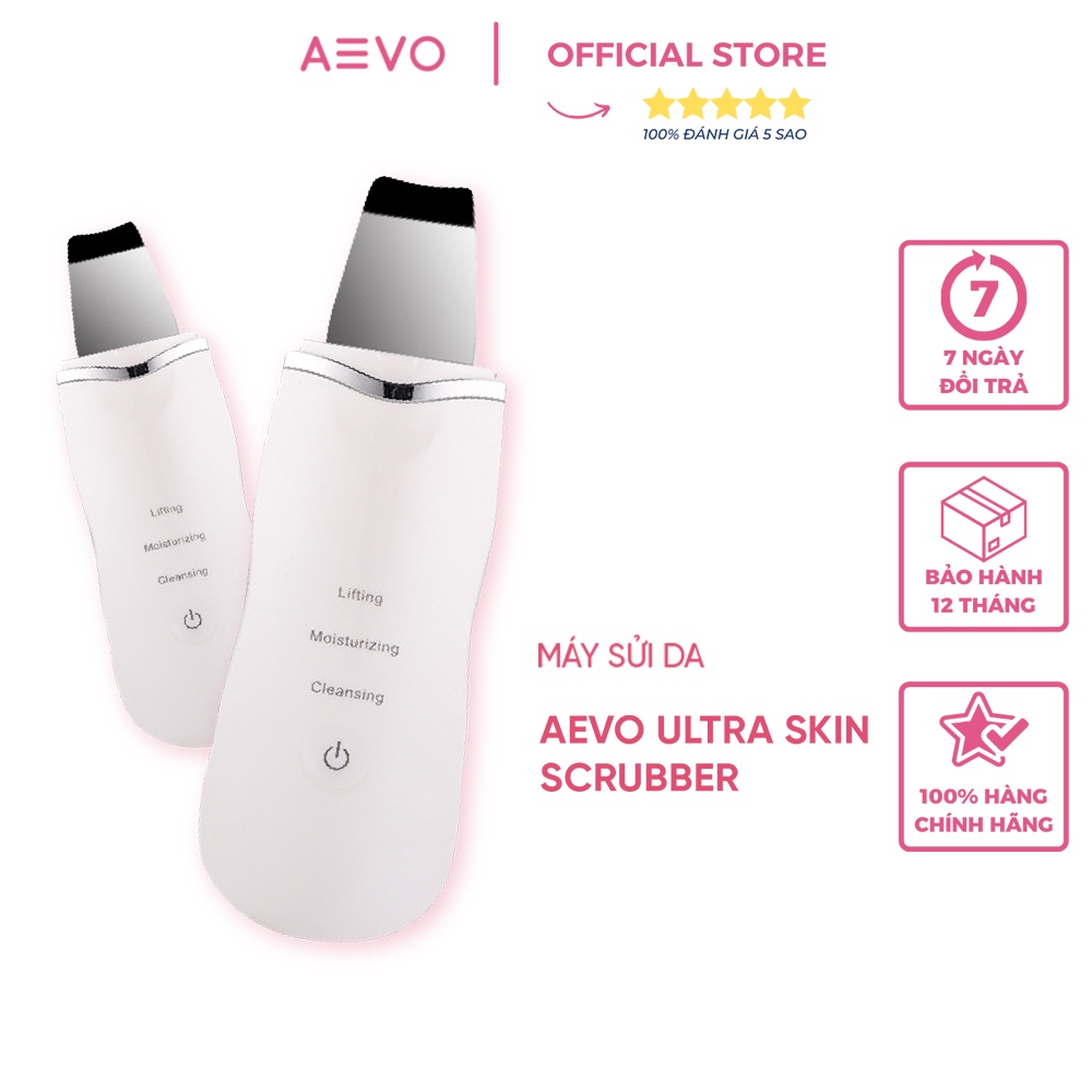 Máy sủi da AEVO Ultra Skin Scrubber, máy cà da giúp sạch sâu, tái tạo da, loại bỏ nếp nhăn