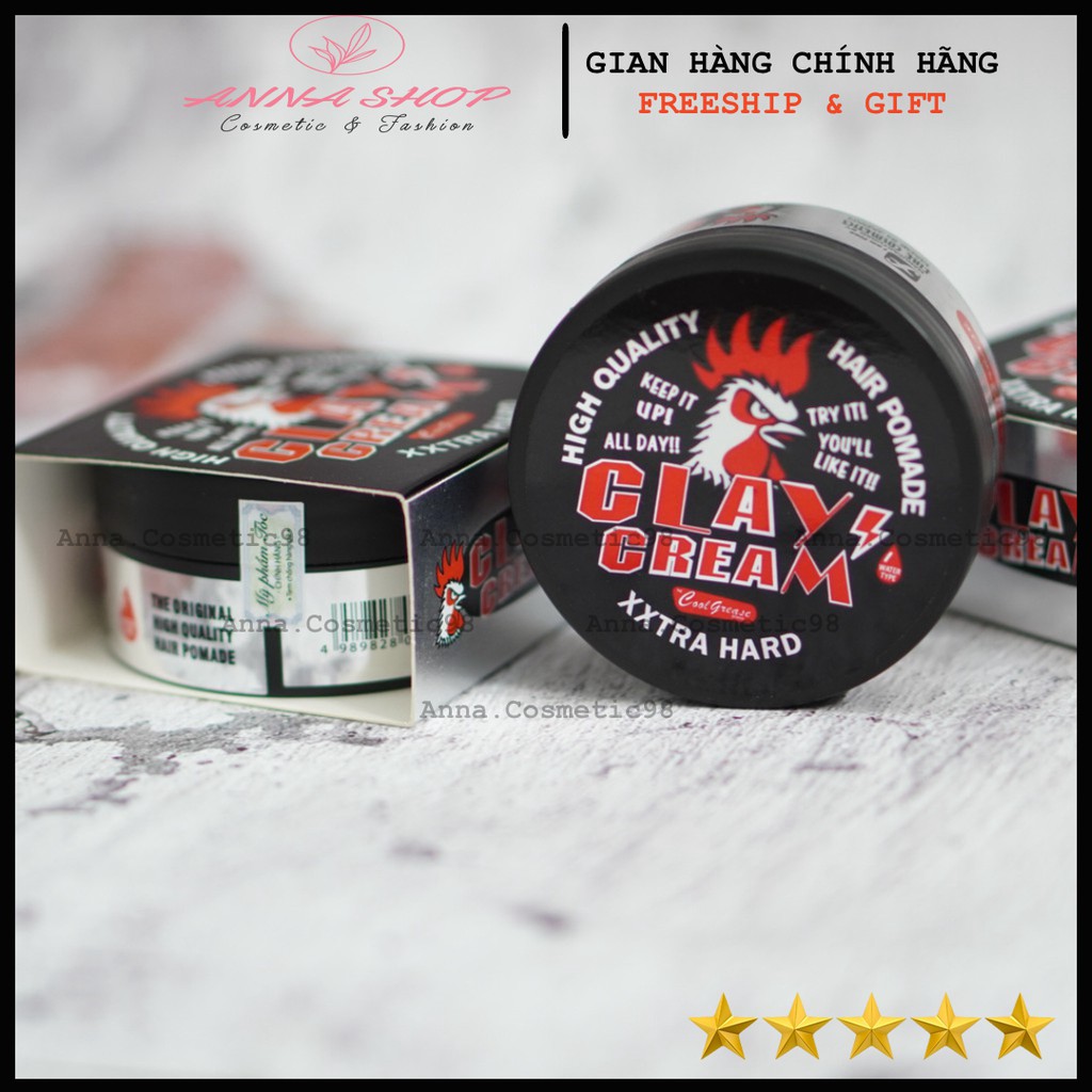 [FullBox-Tem] Sáp Vuốt Tóc Nam Chính Hãng ClayCream U.S.A siêu giữ nếp | keo vuốt tóc & wax vuốt tóc chính hãng