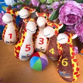 Bộ Đồ Chơi Bowling Gấu Bông có lục lạc cho bé