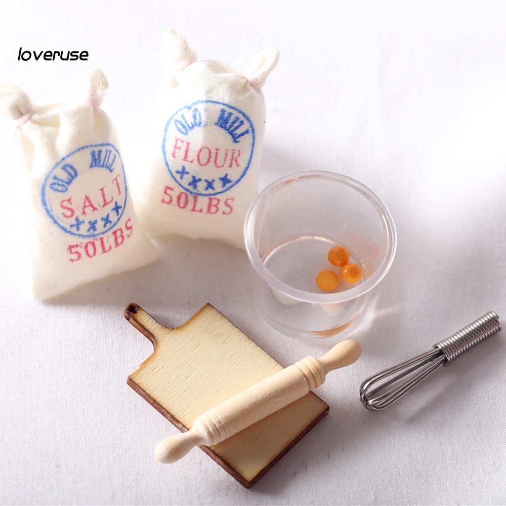 Mô hình dụng cụ đánh trứng tỉ lệ 1/6 1/12 cho nhà búp bê